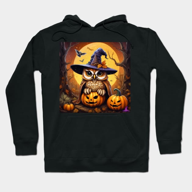 HALLOWEEN OWL Hoodie by Morrigan Austin